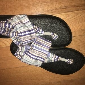 Blue Tribal Yoga Sling Sanuk Flip Flops